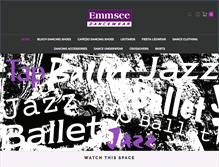 Tablet Screenshot of dancewear.emmsee.com.au